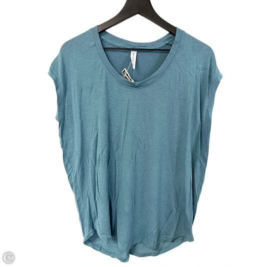 Athletic Top Short Sleeve By Athleta In Blue, Size: M