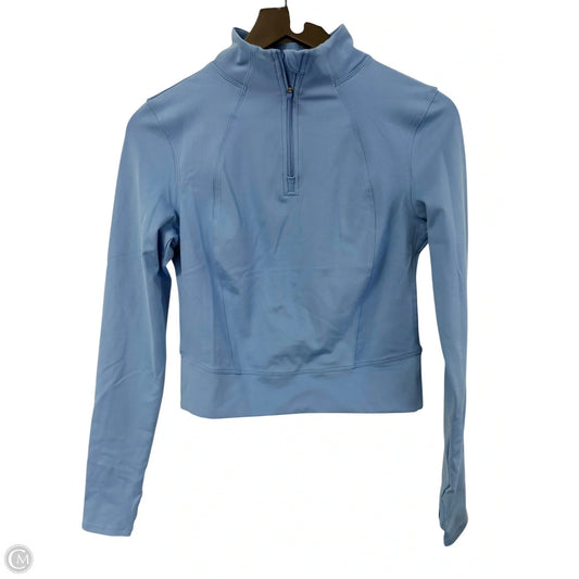 Athletic Jacket By Yogalicious In Blue, Size: S