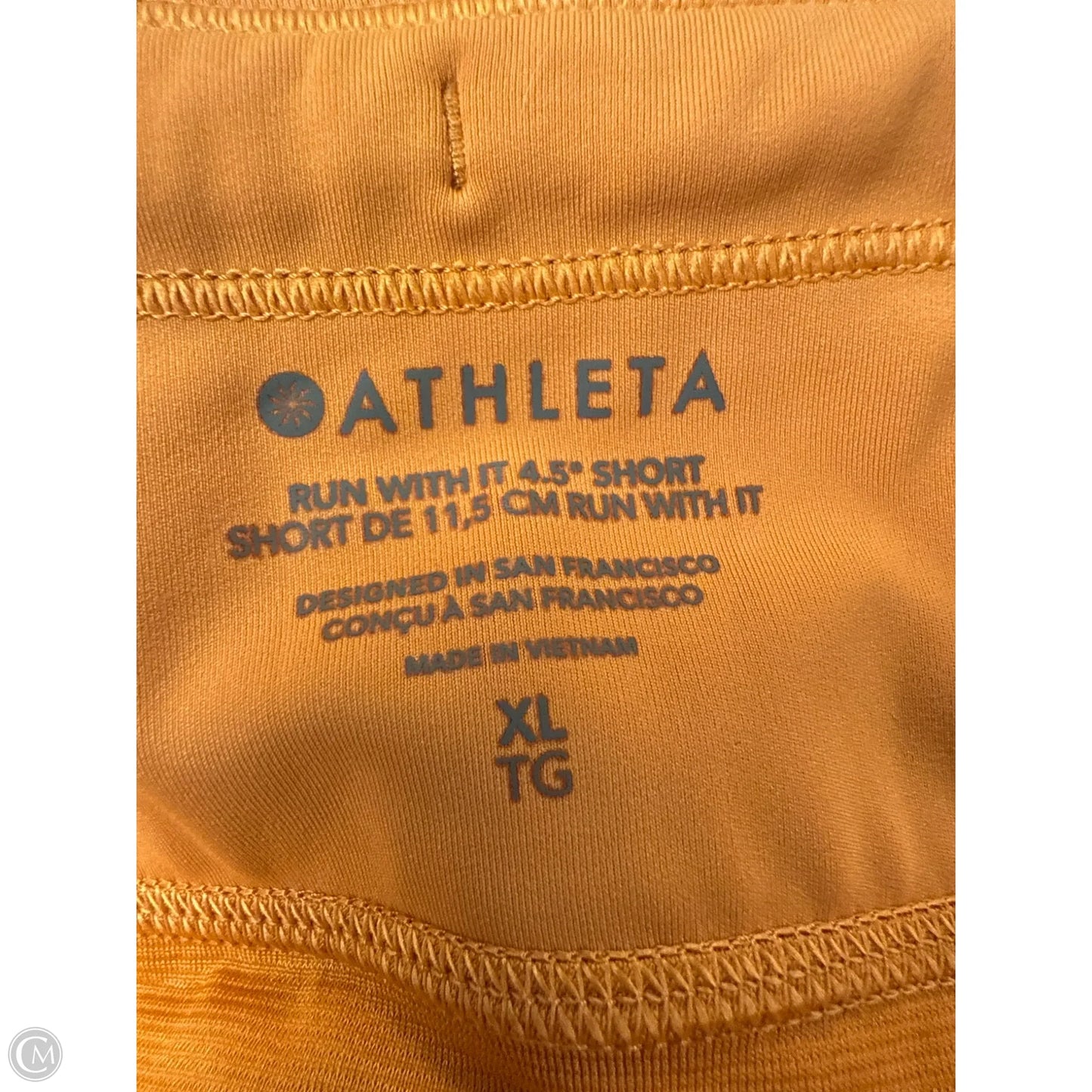 Athletic Shorts By Athleta In Orange, Size: Xl