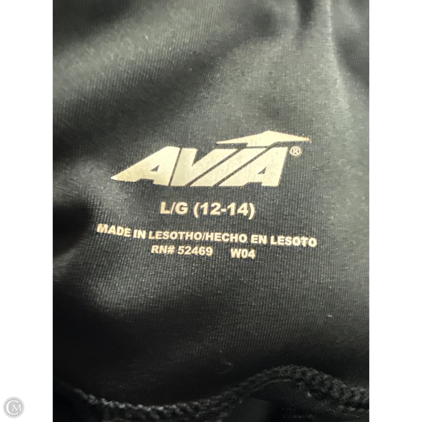 Athletic Leggings By Avia In Black, Size: L