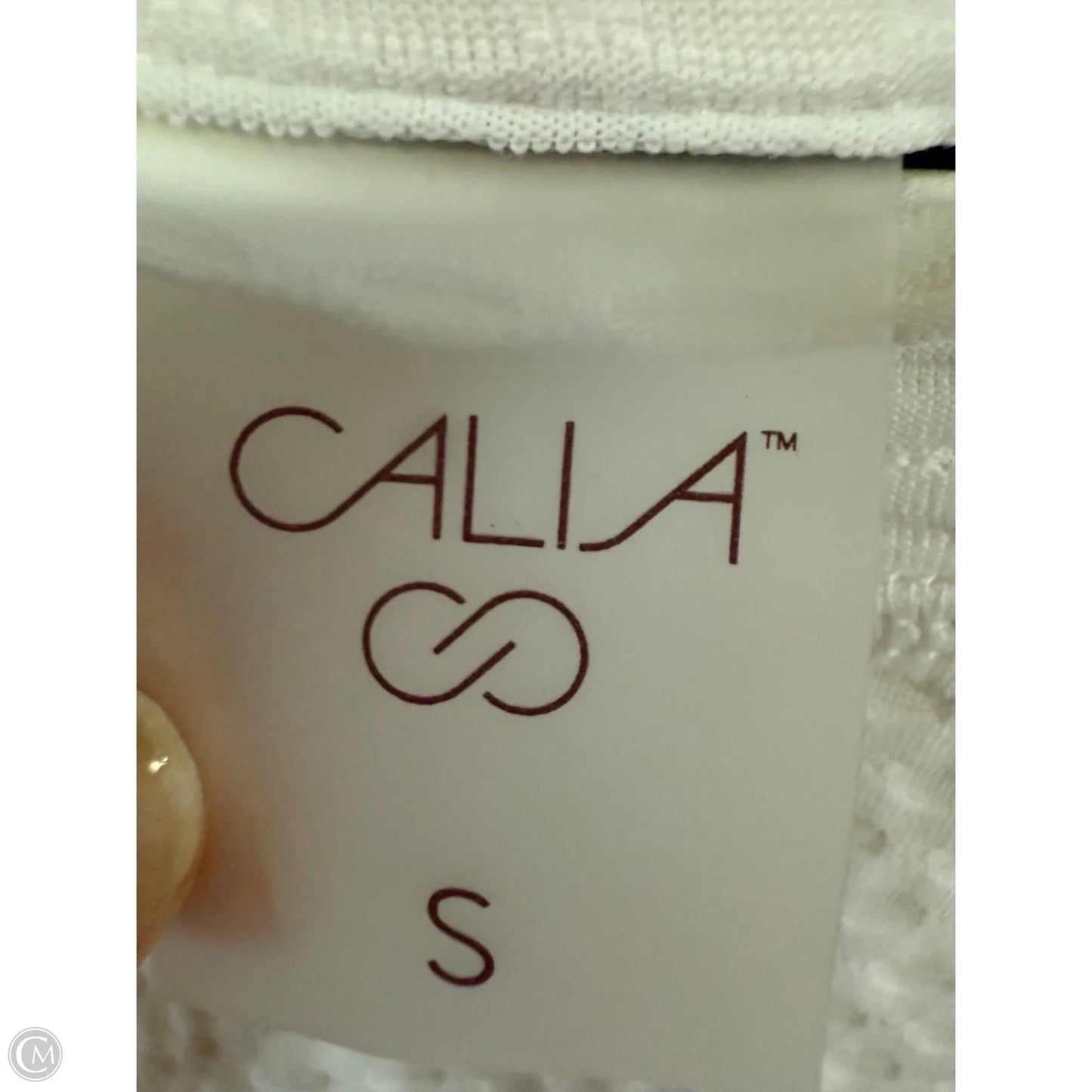 Athletic Top Long Sleeve Crewneck By Calia In White, Size: S