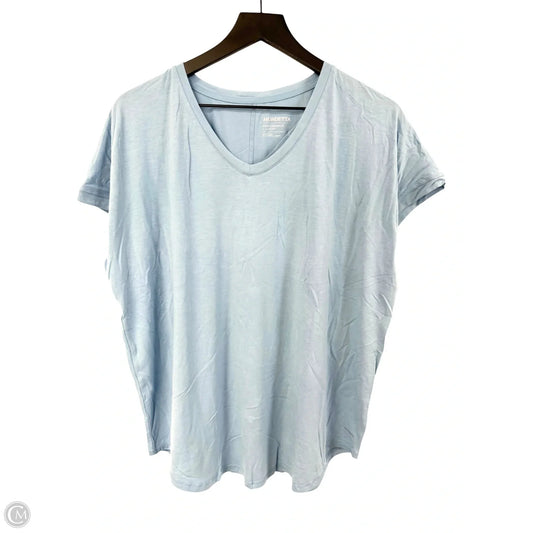 Athletic Top Short Sleeve By Mondetta In Blue, Size: Large