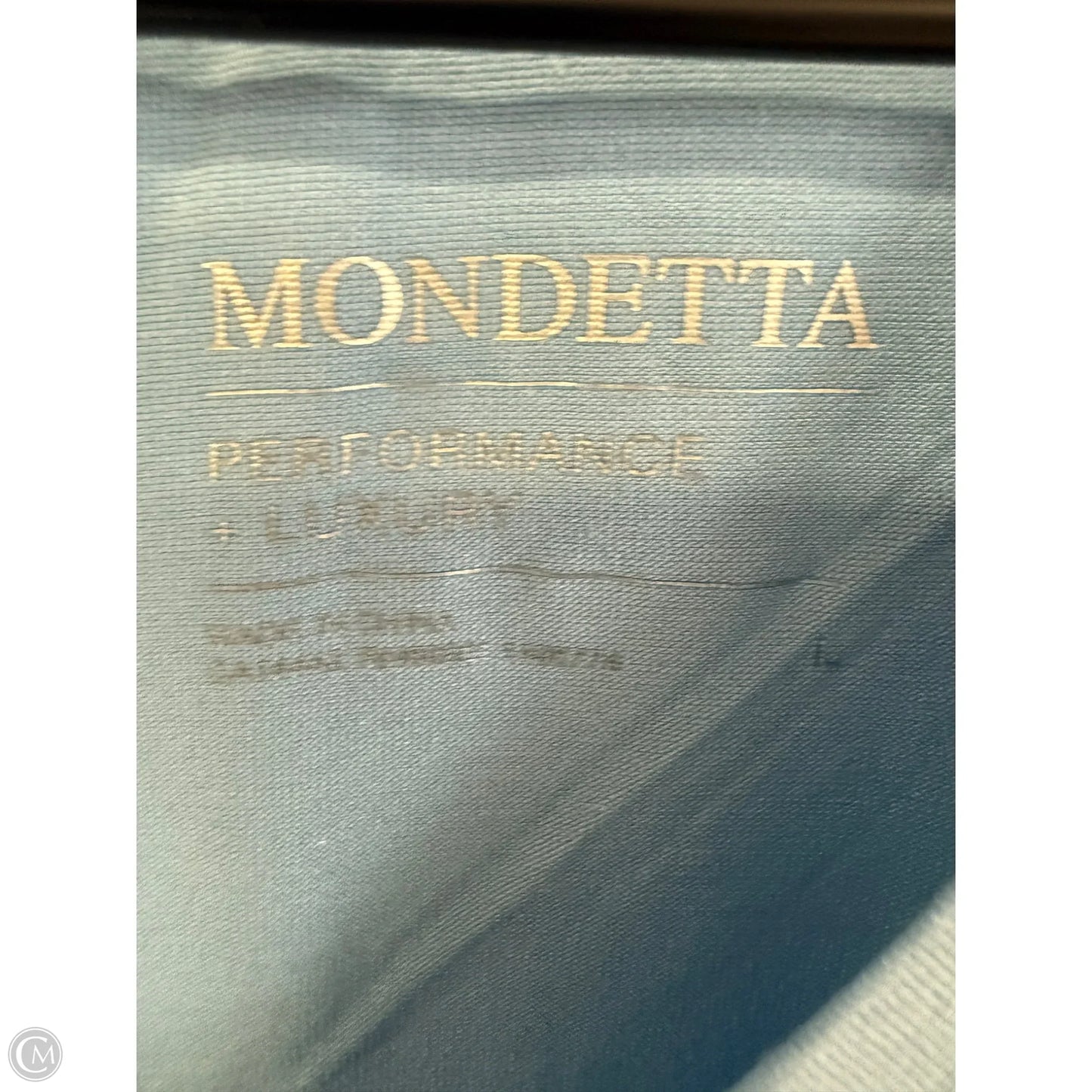 Athletic Top Short Sleeve By Mondetta In Blue, Size: Large