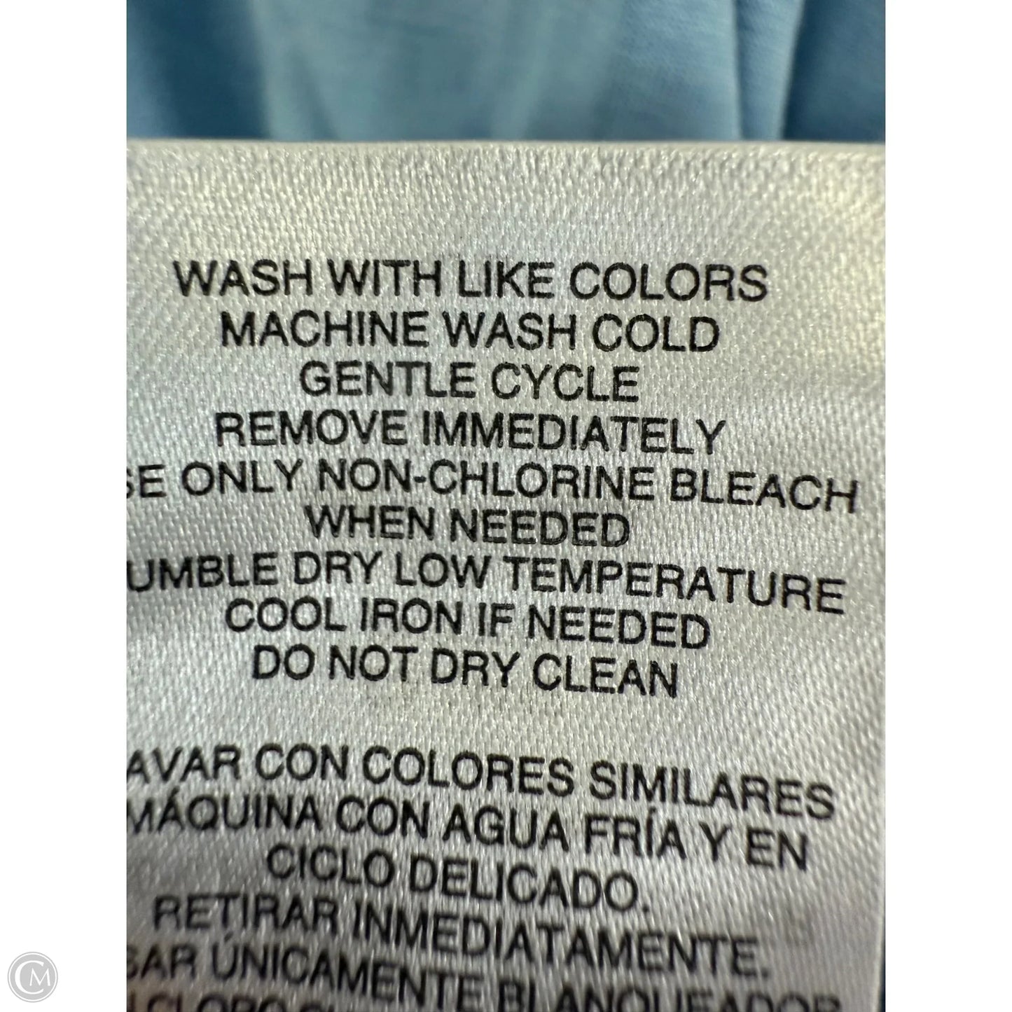 Athletic Top Short Sleeve By Mondetta In Blue, Size: Large