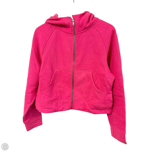 Sweatshirt Hoodie By Cme In Pink, Size: S