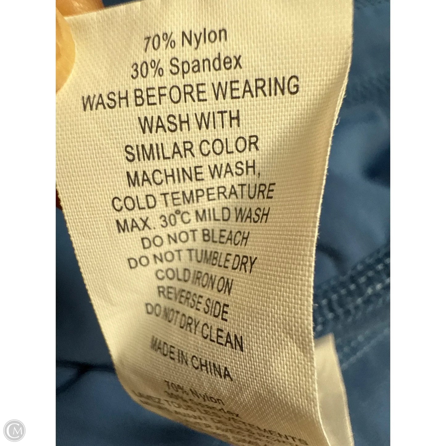 Athletic Leggings By Zyia In Blue, Size: 12