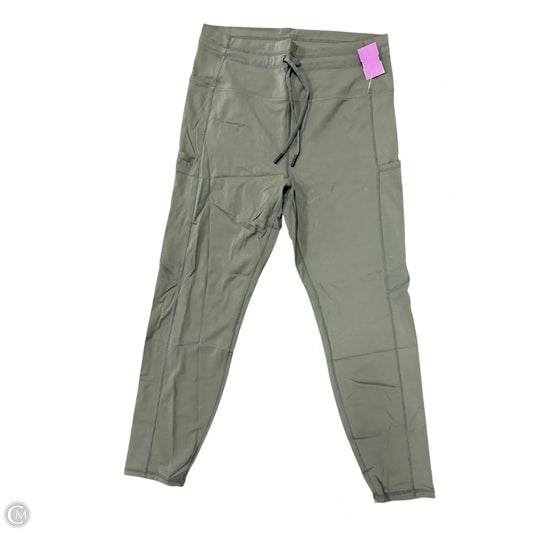 Athletic Leggings By Zyia In Green, Size: 12