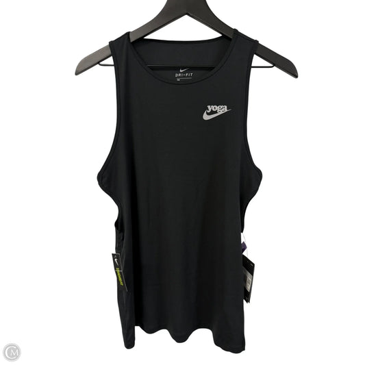 Athletic Tank Top By Nike Apparel In Black, Size: Xs