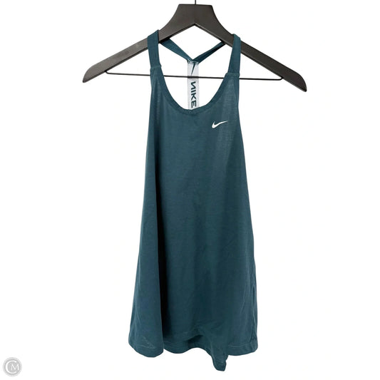 Athletic Tank Top By Nike Apparel In Green, Size: S