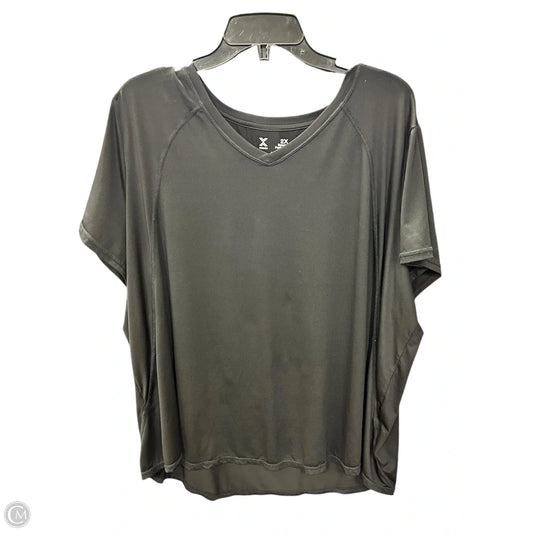 Athletic Top Short Sleeve By Xersion In Black, Size: 2x