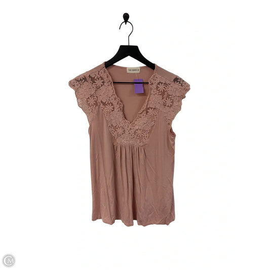 Top Short Sleeve By The Nines In Pink, Size: M
