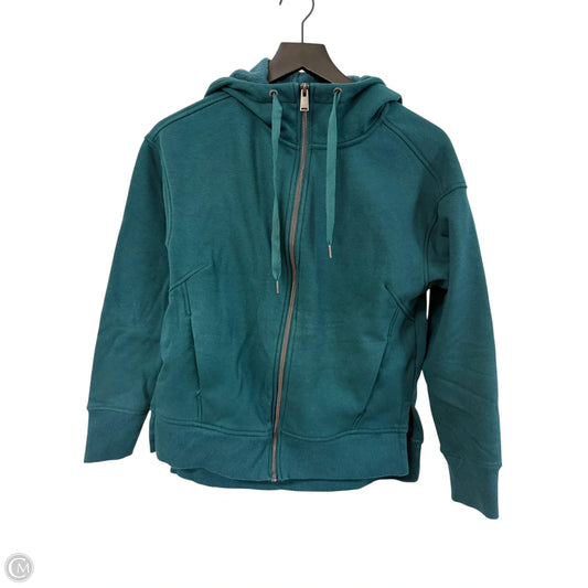 Sweatshirt Hoodie By Avia In Green, Size: S