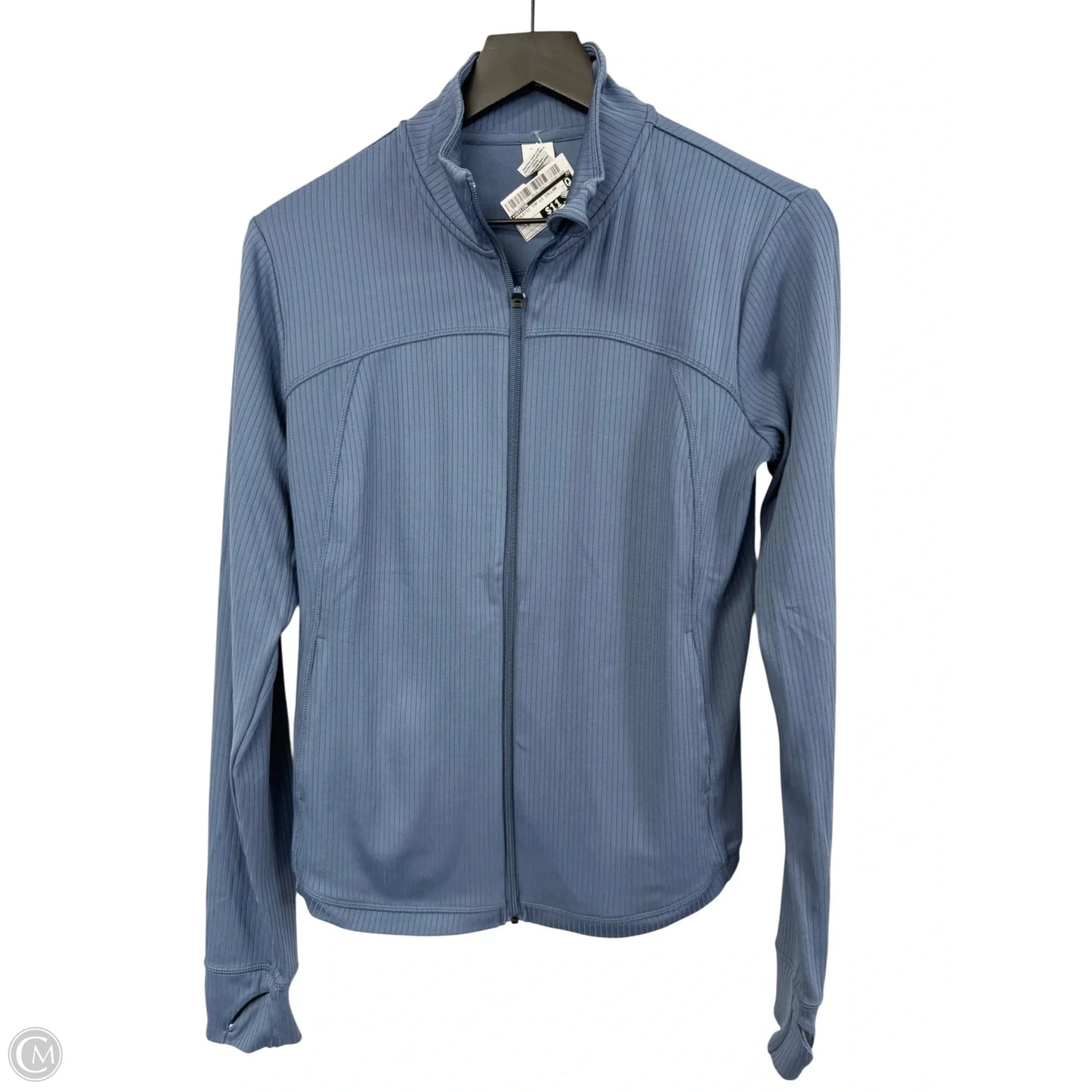 Athletic Top Long Sleeve Collar By Xersion In Blue, Size: M