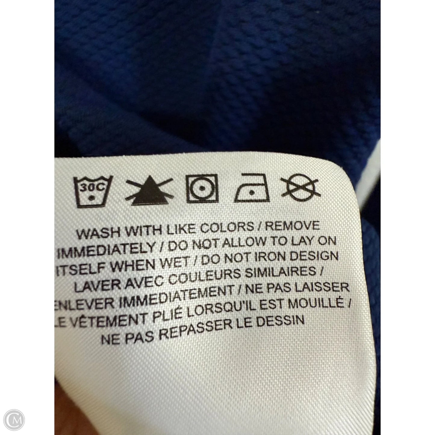 Athletic Jacket By Nike Apparel In Navy, Size: S