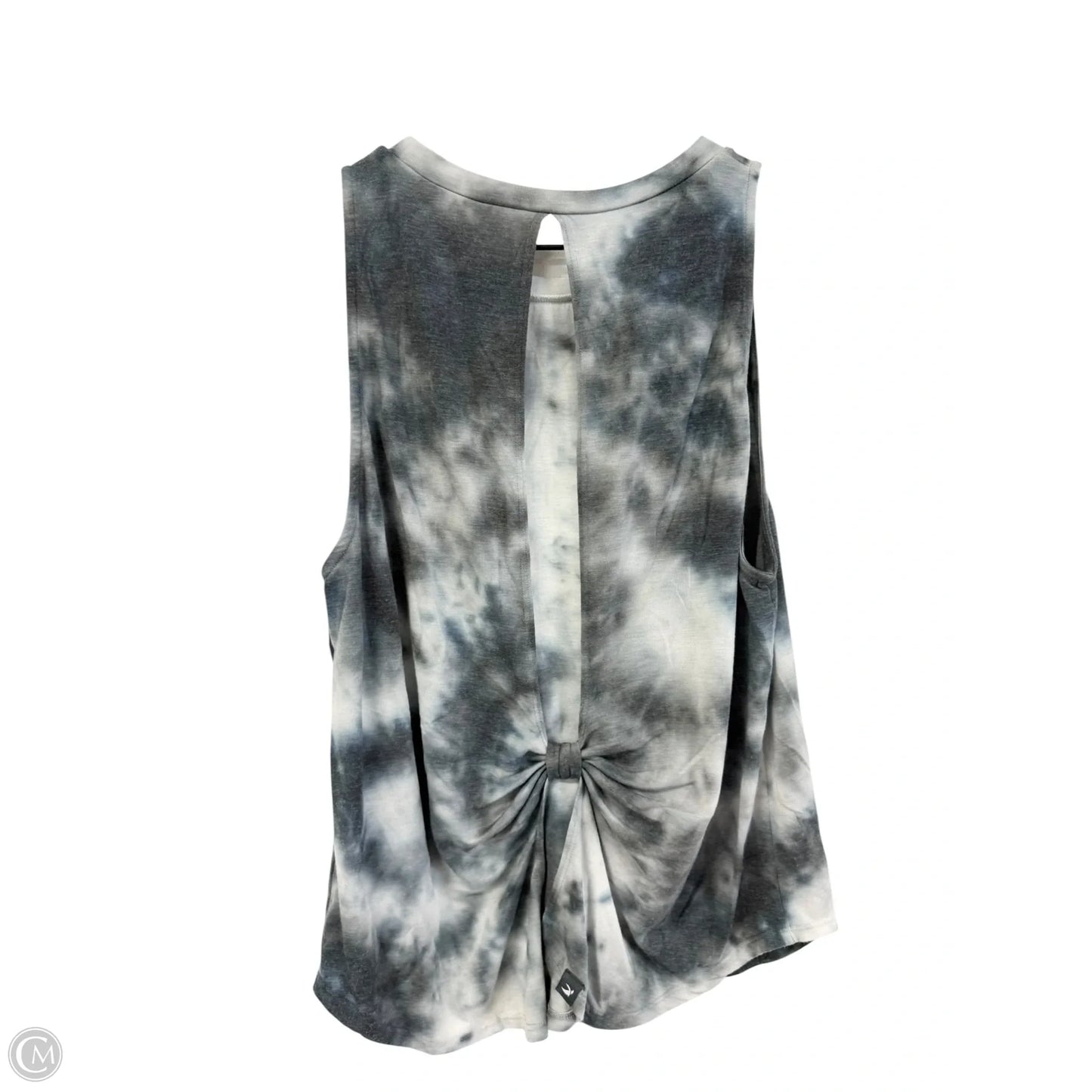 Athletic Tank Top By Clothes Mentor In Grey & White, Size: S