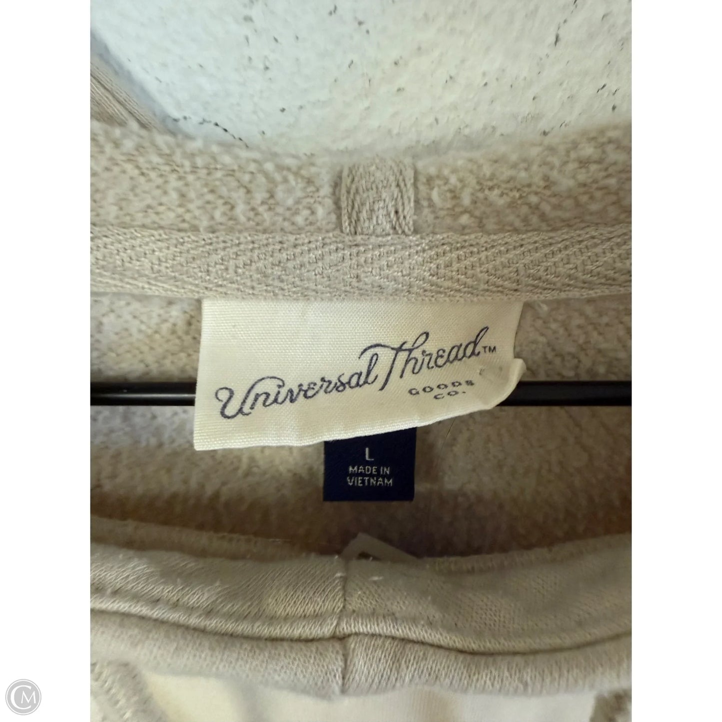 Sweatshirt Hoodie By Universal Thread In Cream, Size: L