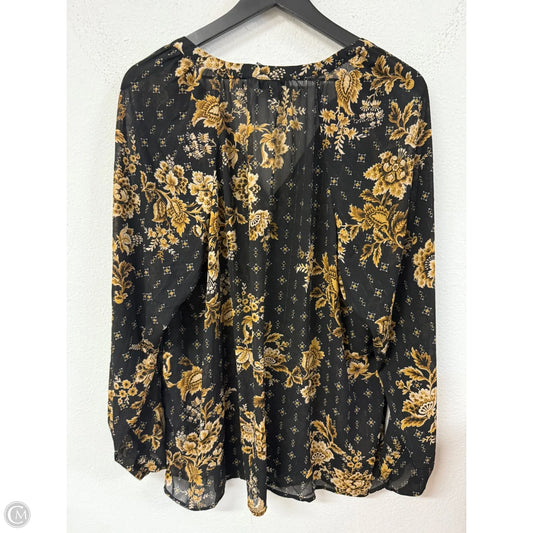 Top Long Sleeve By Shein In Brown, Size: 3x