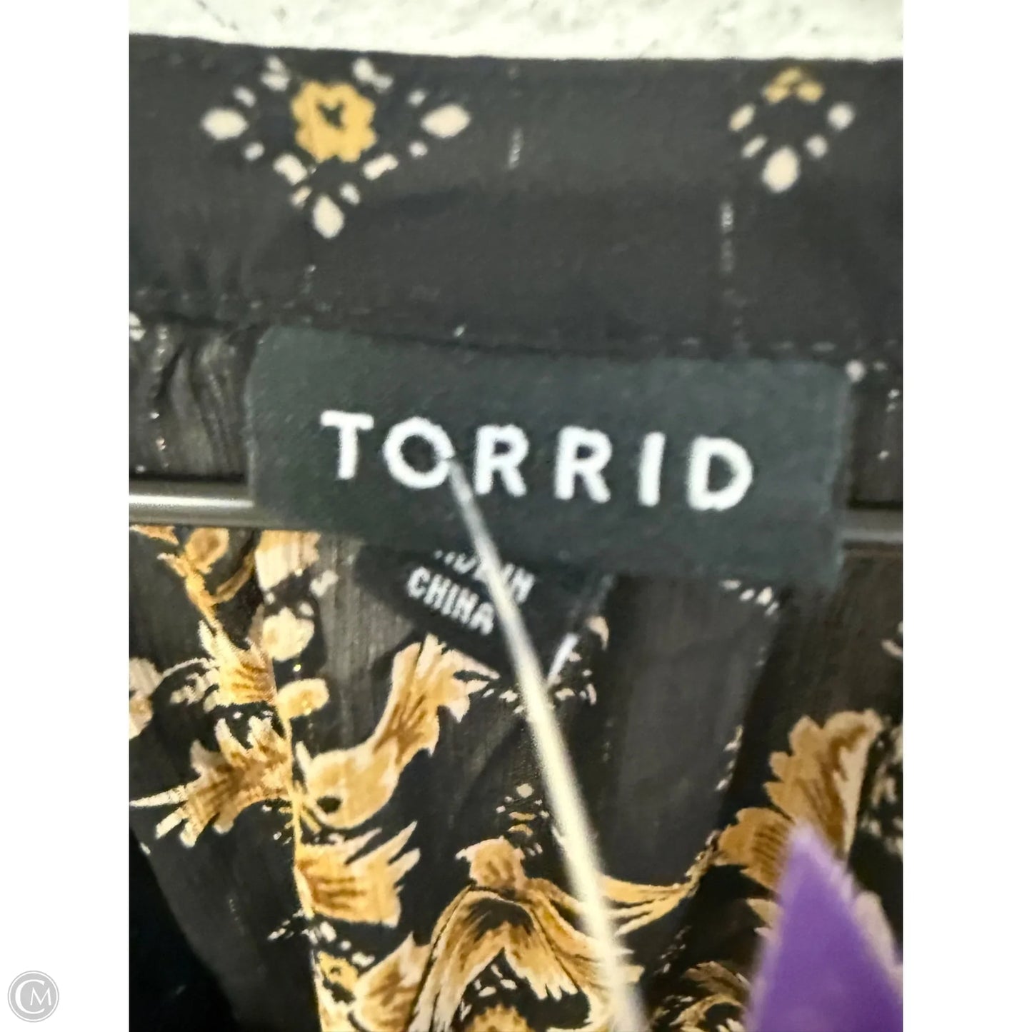 Top Long Sleeve By Torrid In Black & Brown, Size: 2x