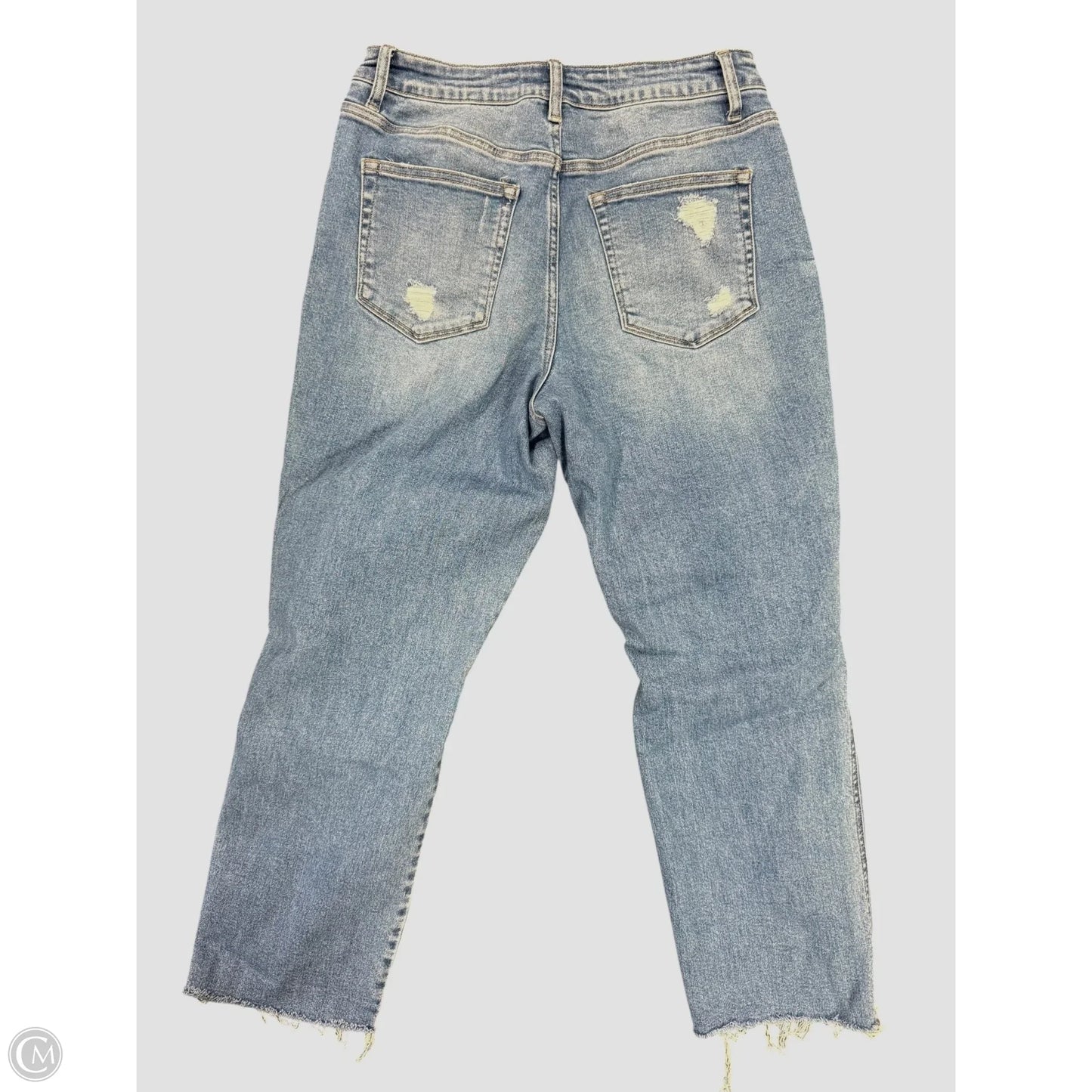 Jeans Cropped By Flying Monkey In Blue Denim, Size: 8