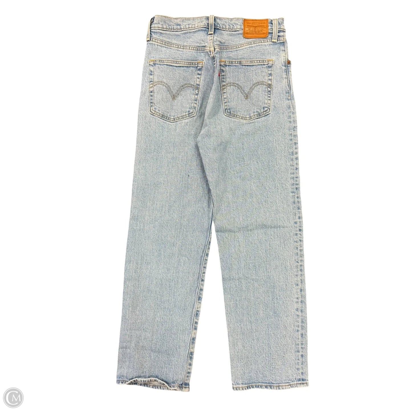 Jeans Straight By Levis In Blue Denim, Size: 6