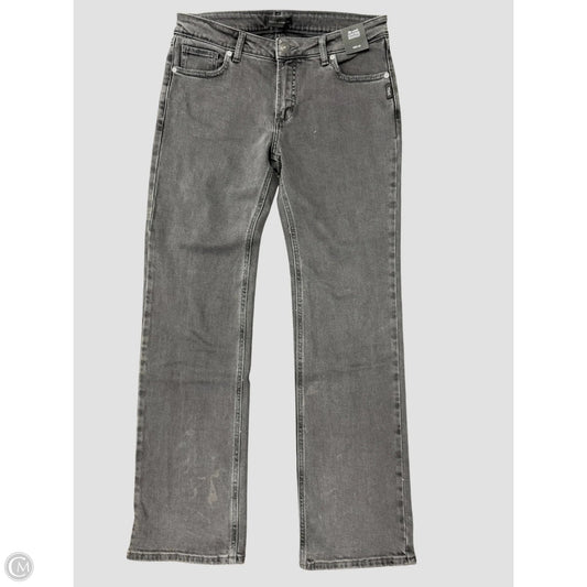 Jeans Boot Cut By Silver In Black Denim, Size: 6
