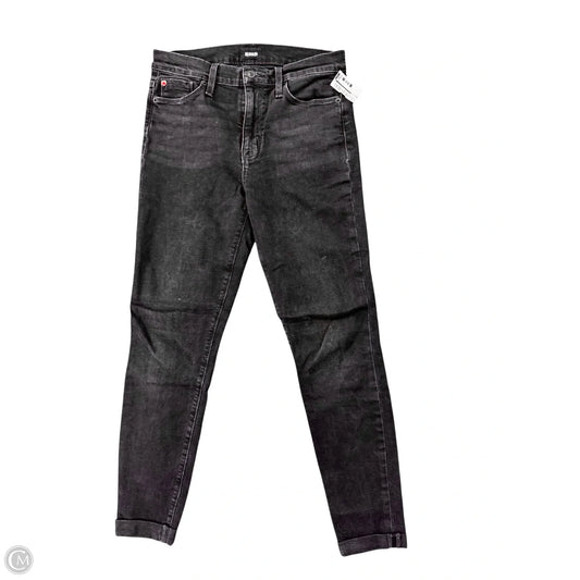 Jeans Skinny By Hudson In Black Denim, Size: 6
