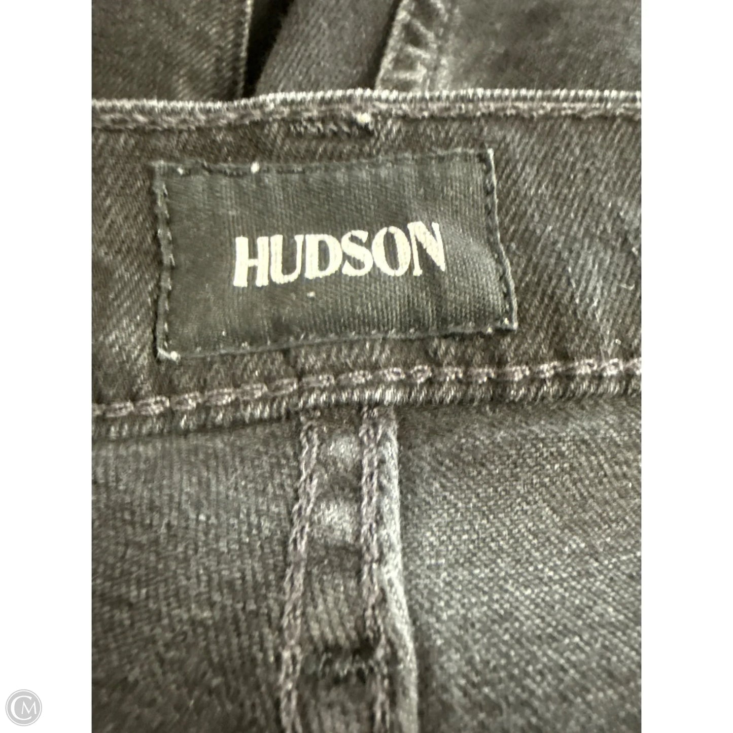 Jeans Skinny By Hudson In Black Denim, Size: 6