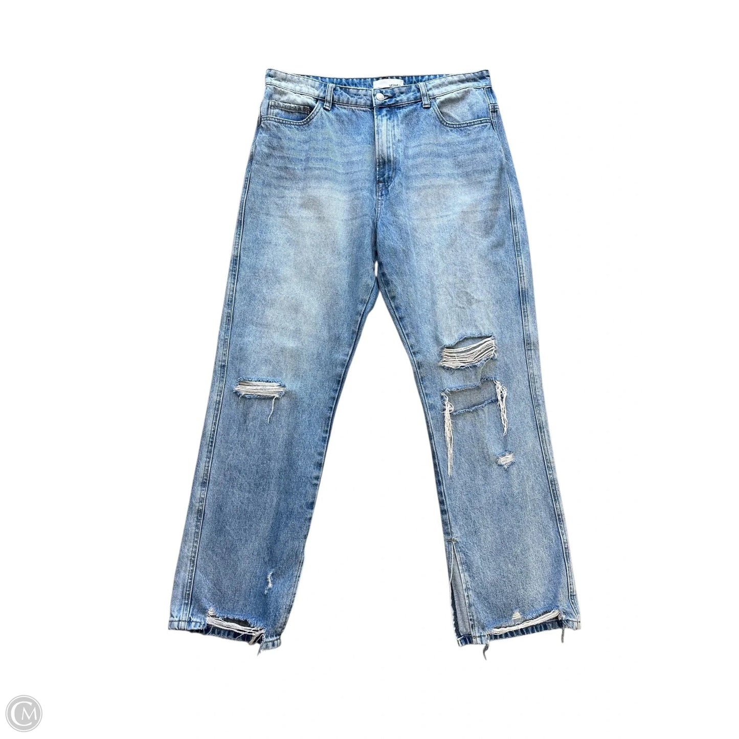 Jeans Wide Leg By Vervet In Blue Denim, Size: 14