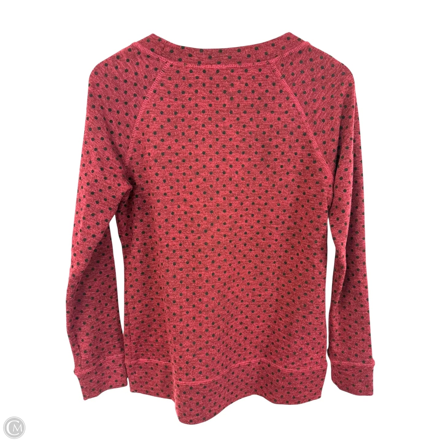 Top Long Sleeve By Tribal In Black & Red, Size: S
