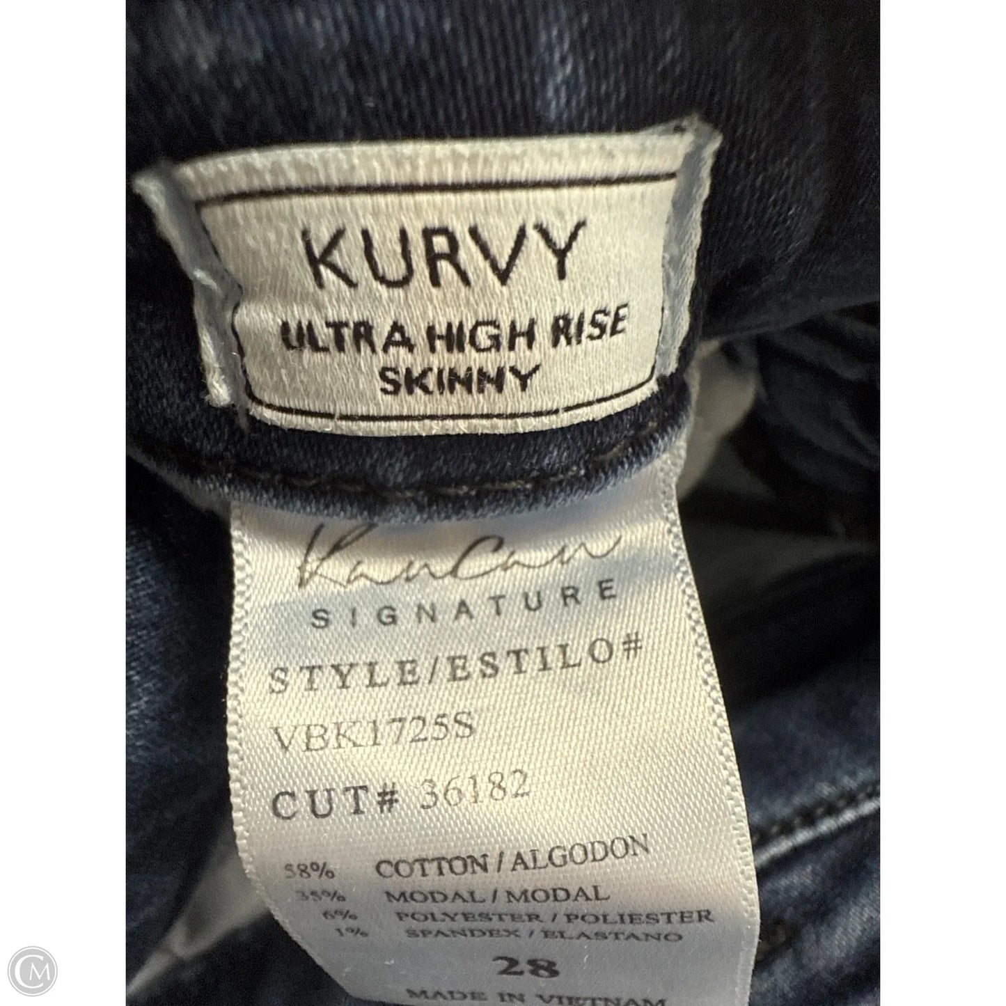 Jeans Skinny By Kancan In Blue Denim, Size: 6