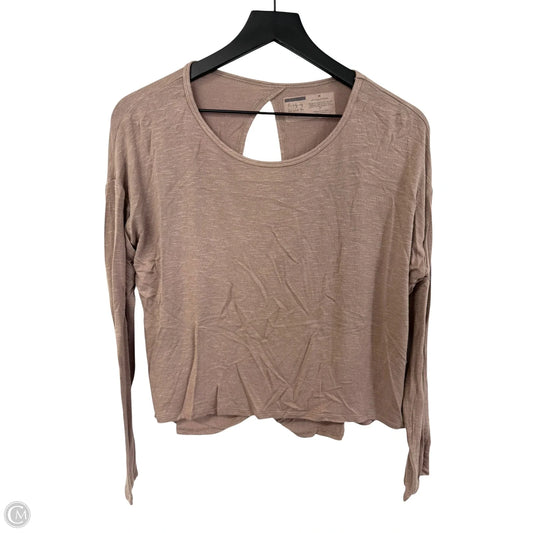 Top Long Sleeve By Cme In Beige, Size: M