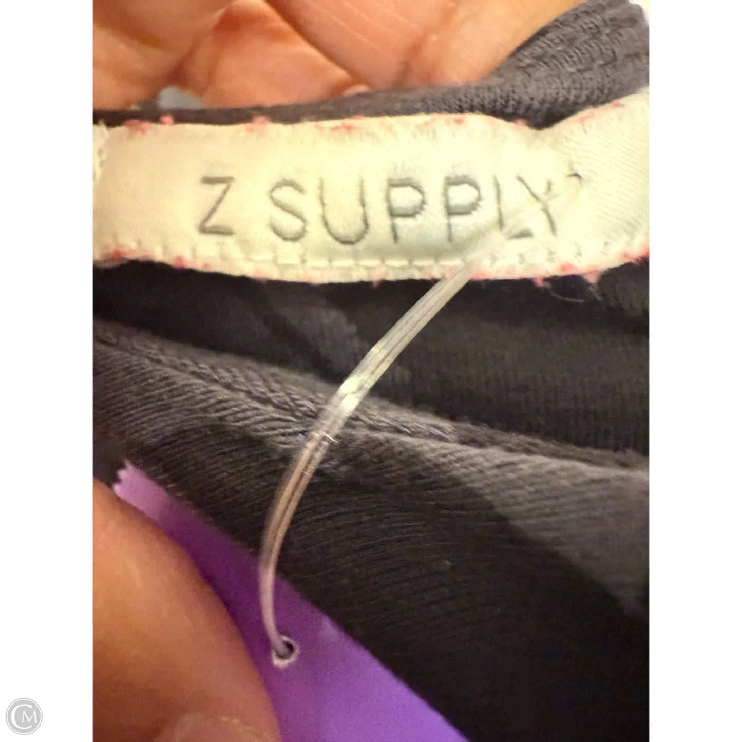 Bodysuit By Z Supply In Black & Grey, Size: M