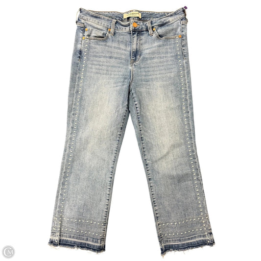 Jeans Cropped By Liverpool In Blue Denim, Size: 10