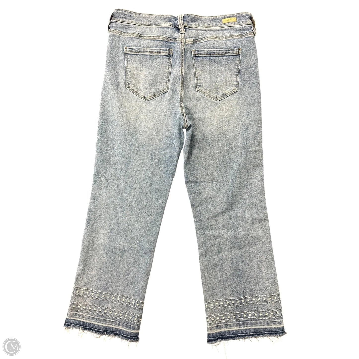 Jeans Cropped By Liverpool In Blue Denim, Size: 10