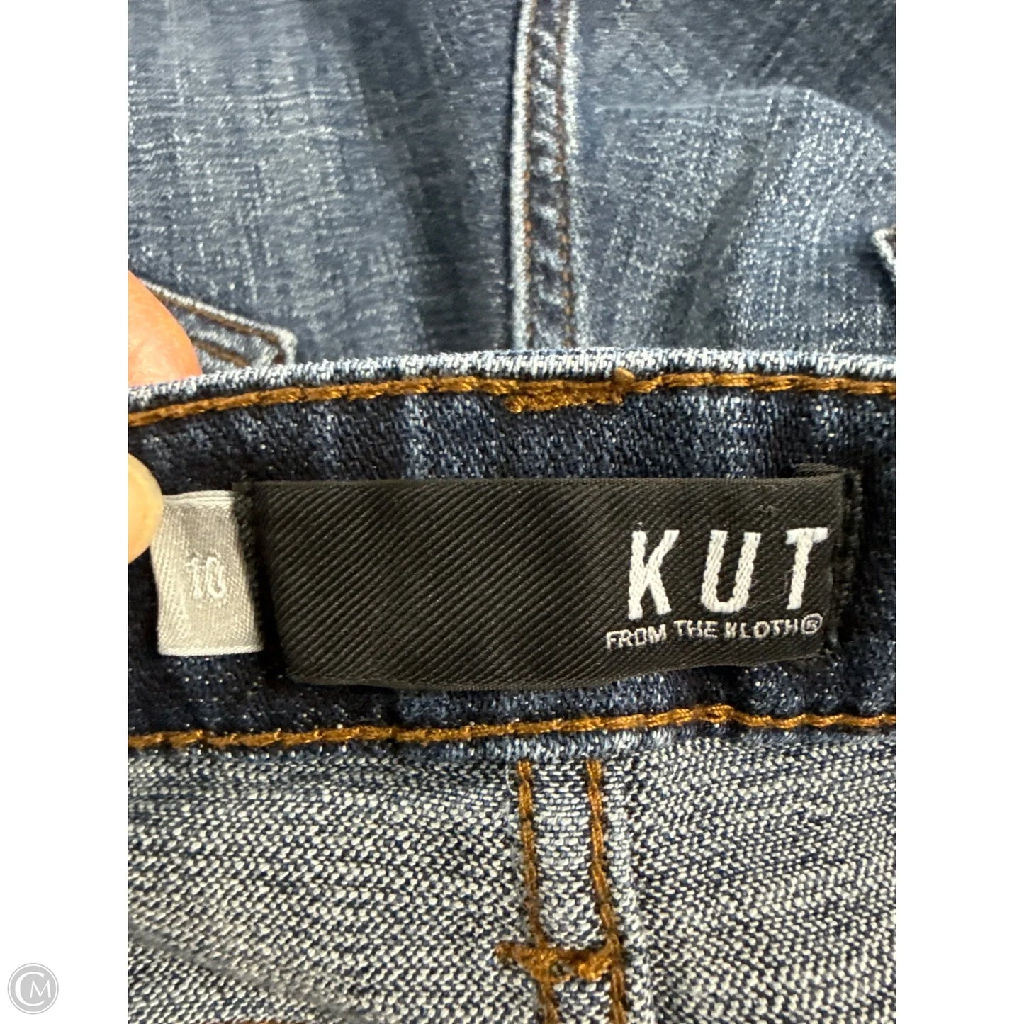 Jeans Boyfriend By Kut In Blue Denim, Size: 10