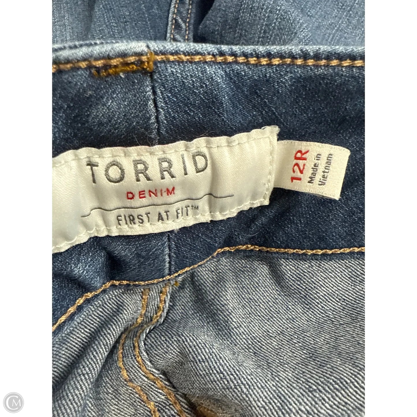 Jeans Skinny By Torrid In Blue Denim, Size: 12