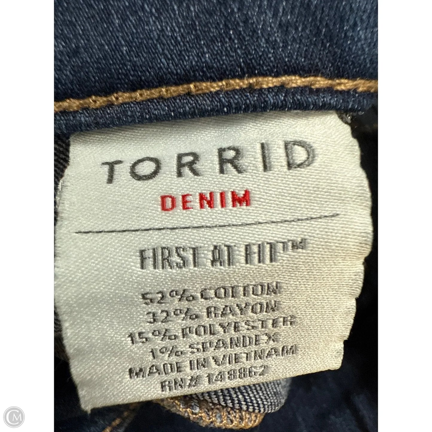 Jeans Skinny By Torrid In Blue Denim, Size: 12