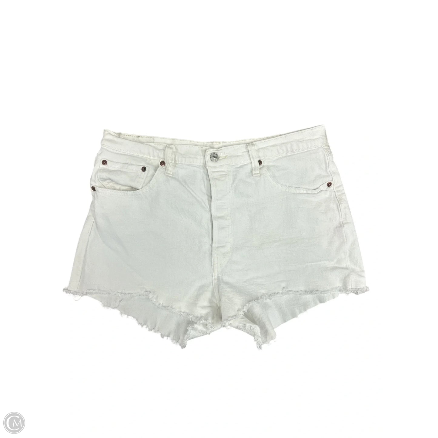 Shorts By Levis In White Denim, Size: 16