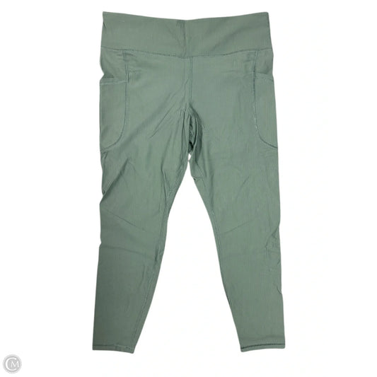 Athletic Leggings By Old Navy In Green, Size: Xl