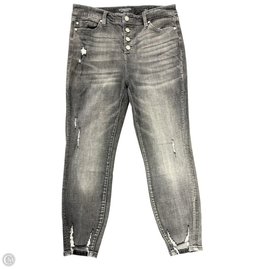 Jeans Skinny By Liverpool In Black Denim, Size: 6