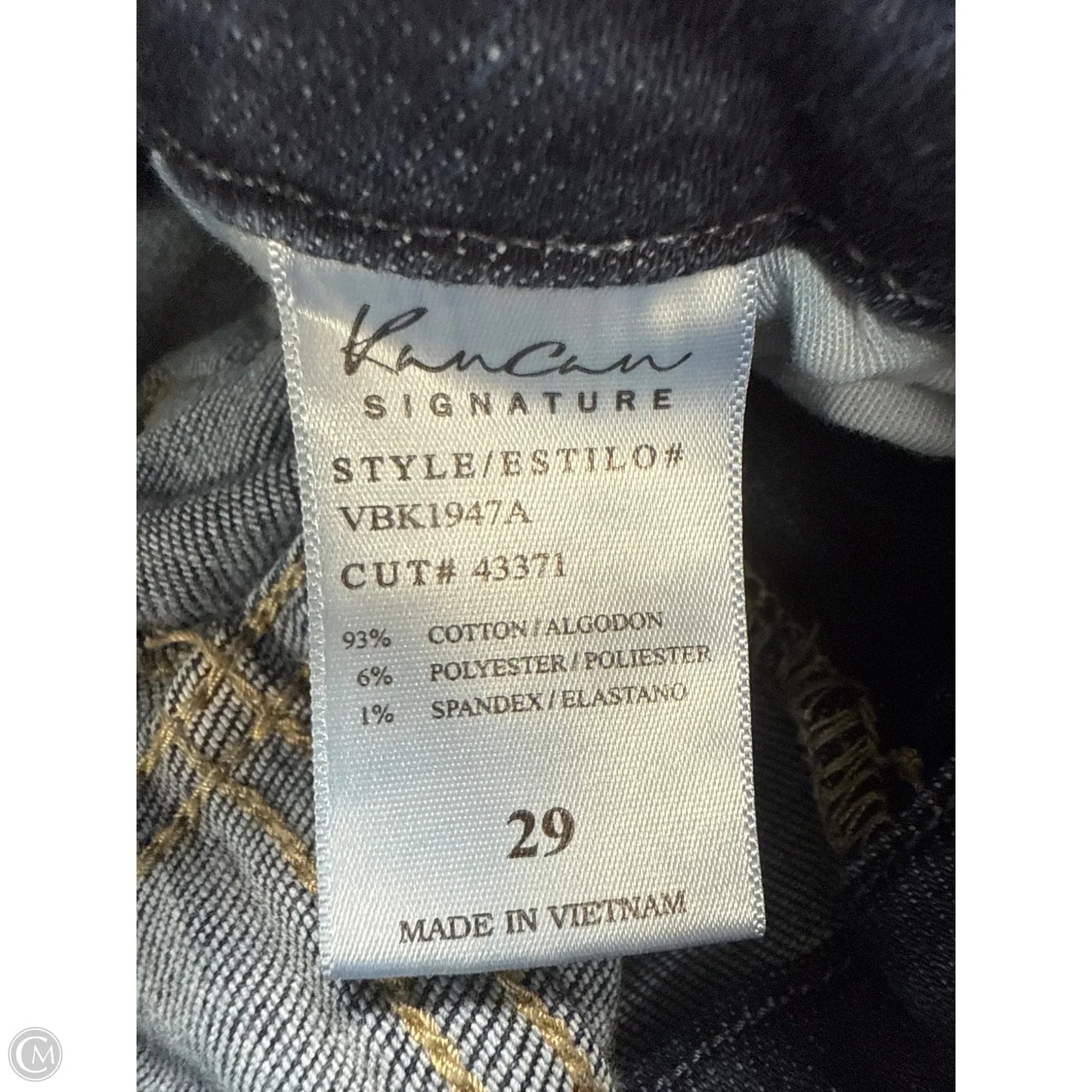 Jeans Skinny By Kancan In Blue Denim, Size: 8