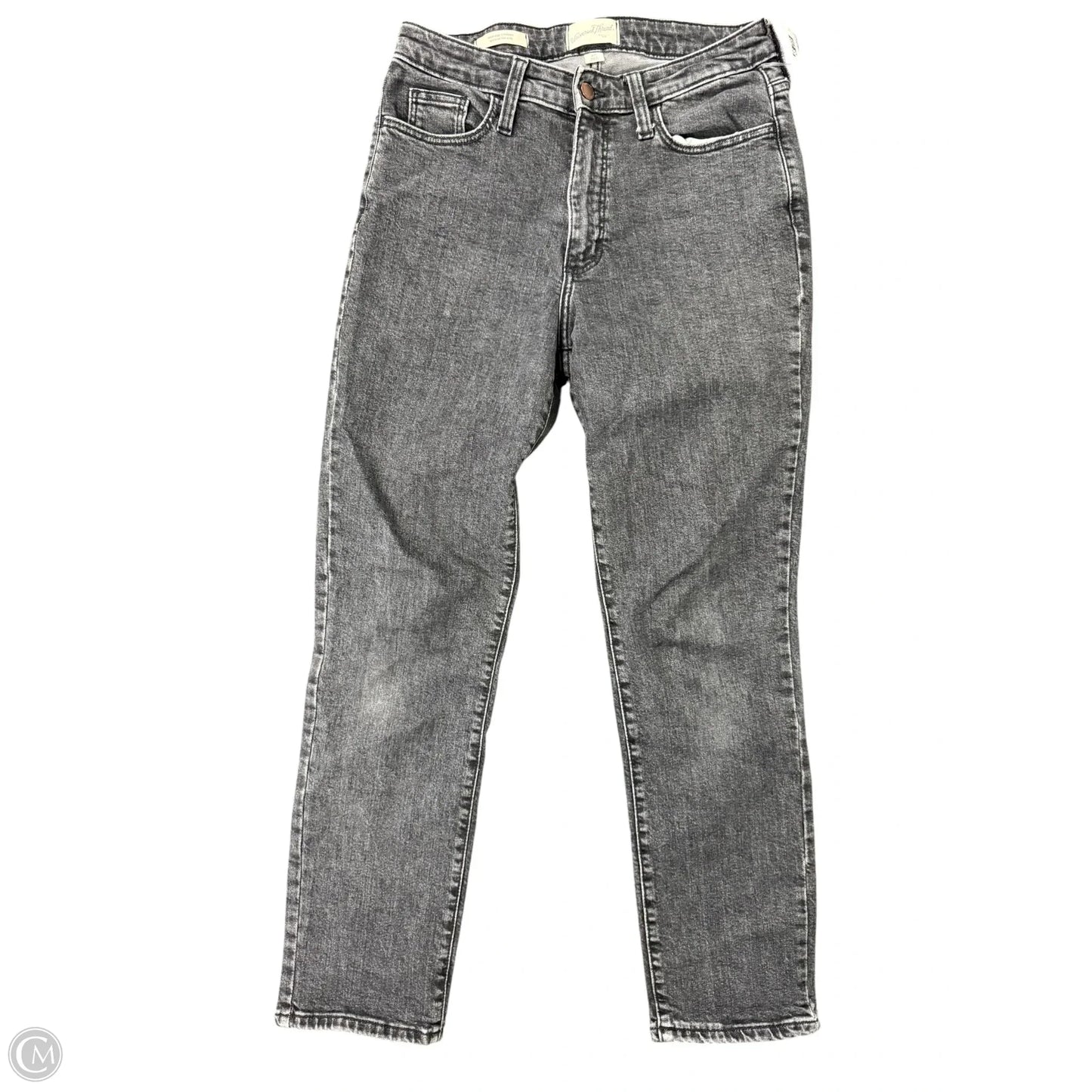 Jeans Straight By Universal Thread In Black Denim, Size: 4