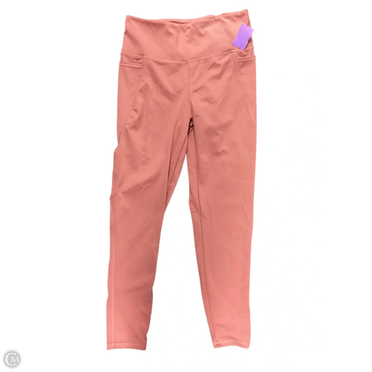 Athletic Leggings By Danskin In Pink, Size: L