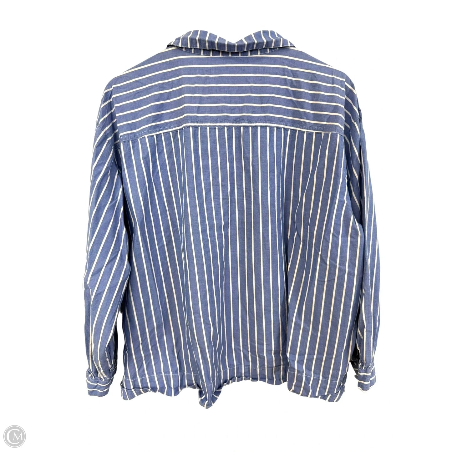 Top Long Sleeve By Old Navy In Blue & White, Size: Xl