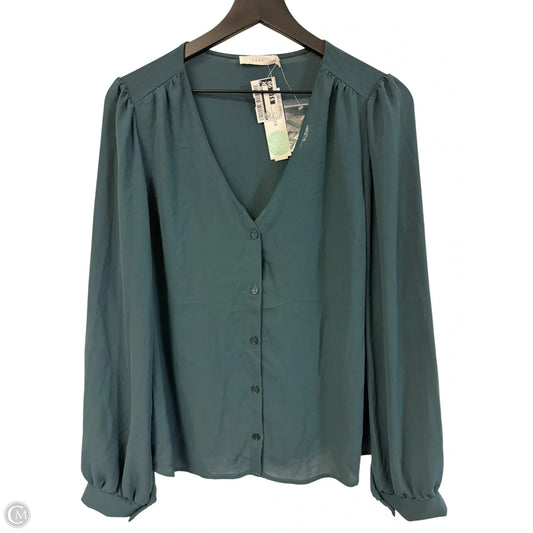 Top Long Sleeve By Lush In Green, Size: L