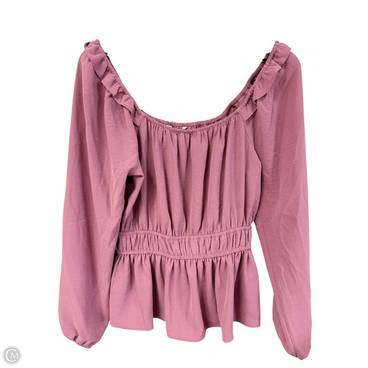 Top Long Sleeve By Nine West Apparel In Purple, Size: S