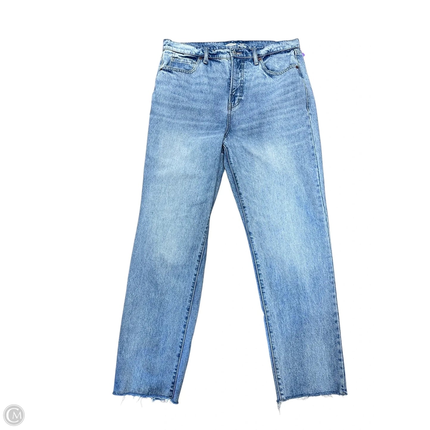 Jeans Straight By Old Navy In Blue Denim, Size: 14