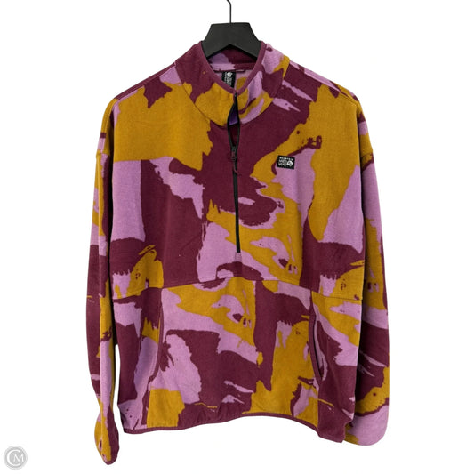 Sweatshirt Collar By Mountain Hardwear In Purple & Yellow, Size: L