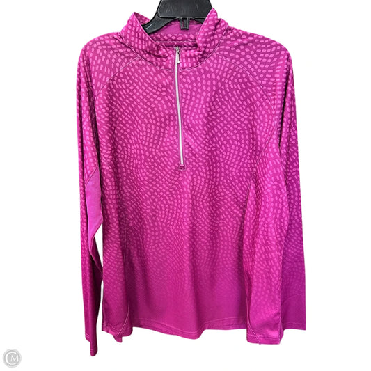 Athletic Top Long Sleeve Collar By Clothes Mentor In Purple, Size: Xxl