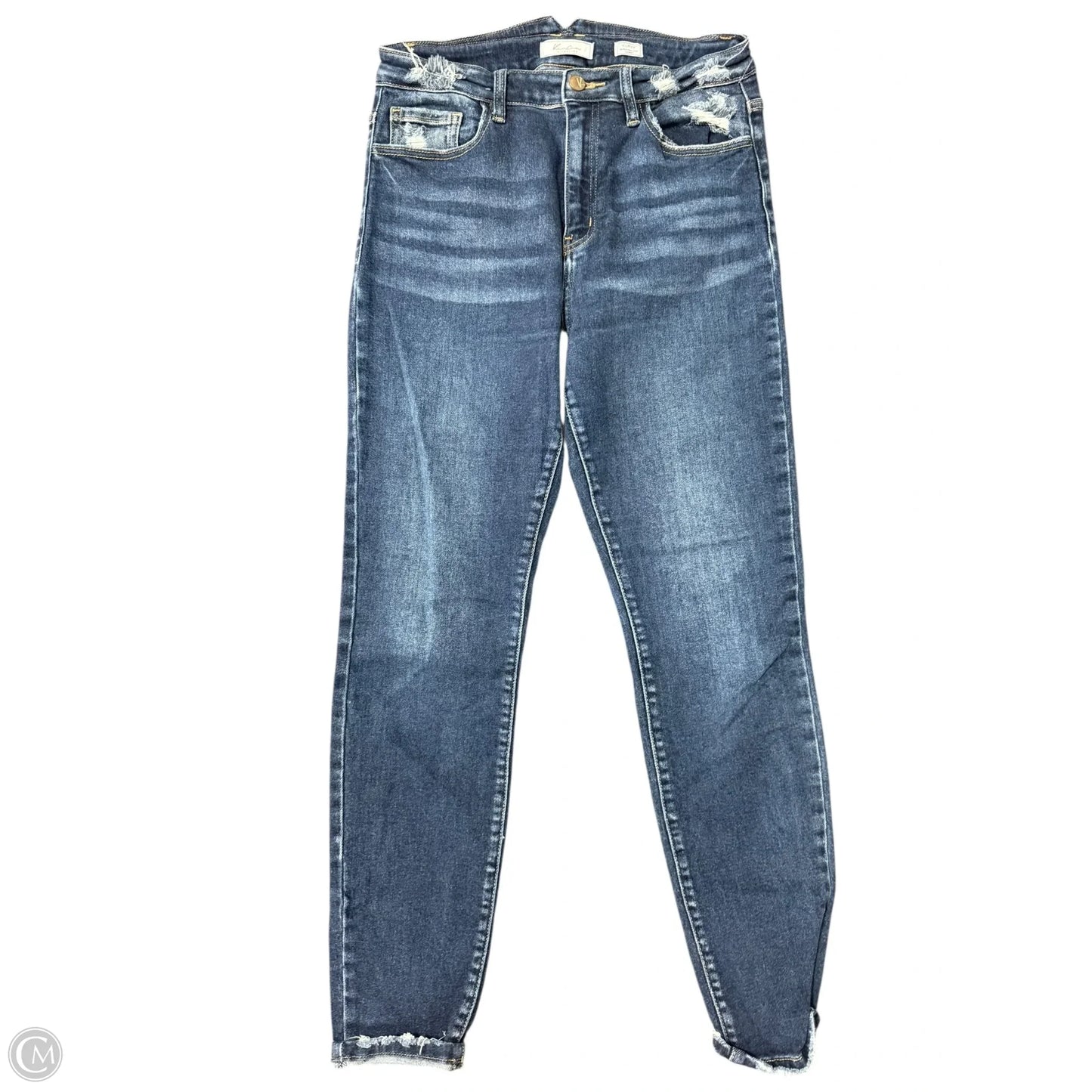 Jeans Skinny By Kancan In Blue Denim, Size: 8